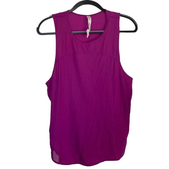 LULULEMON Making Moves Tank Top Size 8 Regal Plum REGP UPF 50+ Reflective - Picture 4 of 9